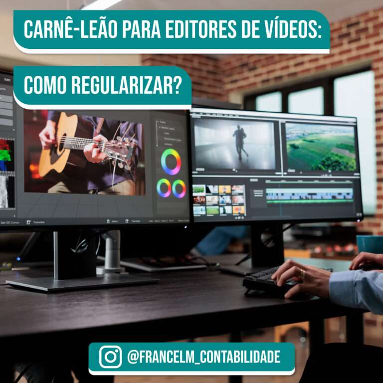 Carnê-leão para editores de vídeos: como regularizar?