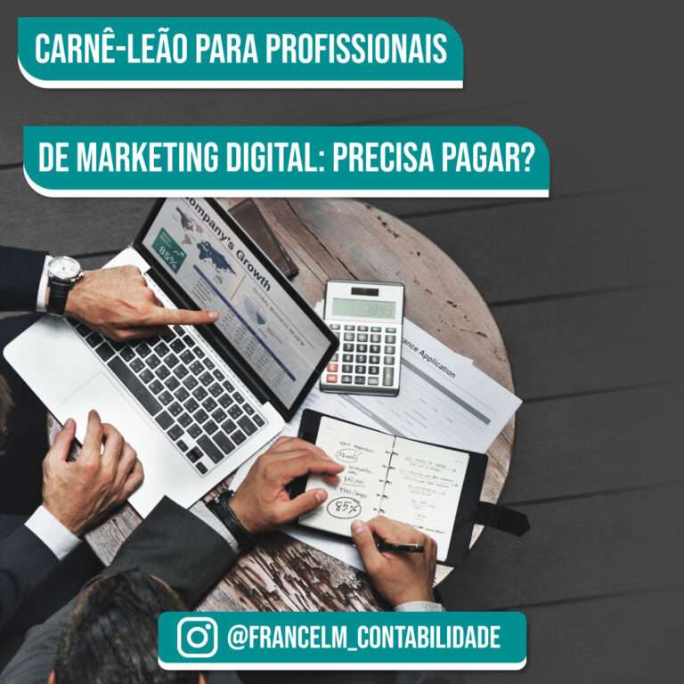 Carnê-leão para profissionais de marketing digital: Precisa pagar?